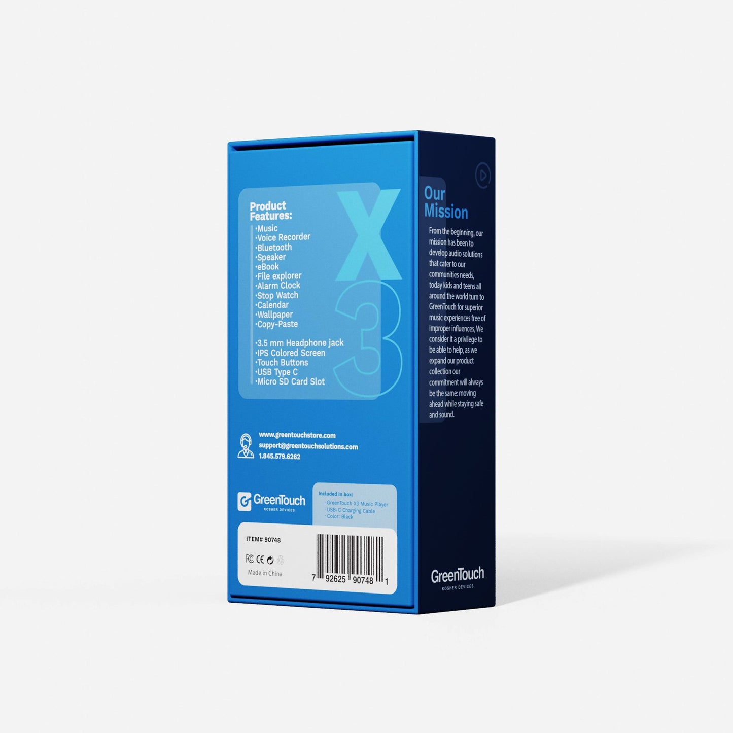 Greentouch X3 Player, Bluetooth - Kosher