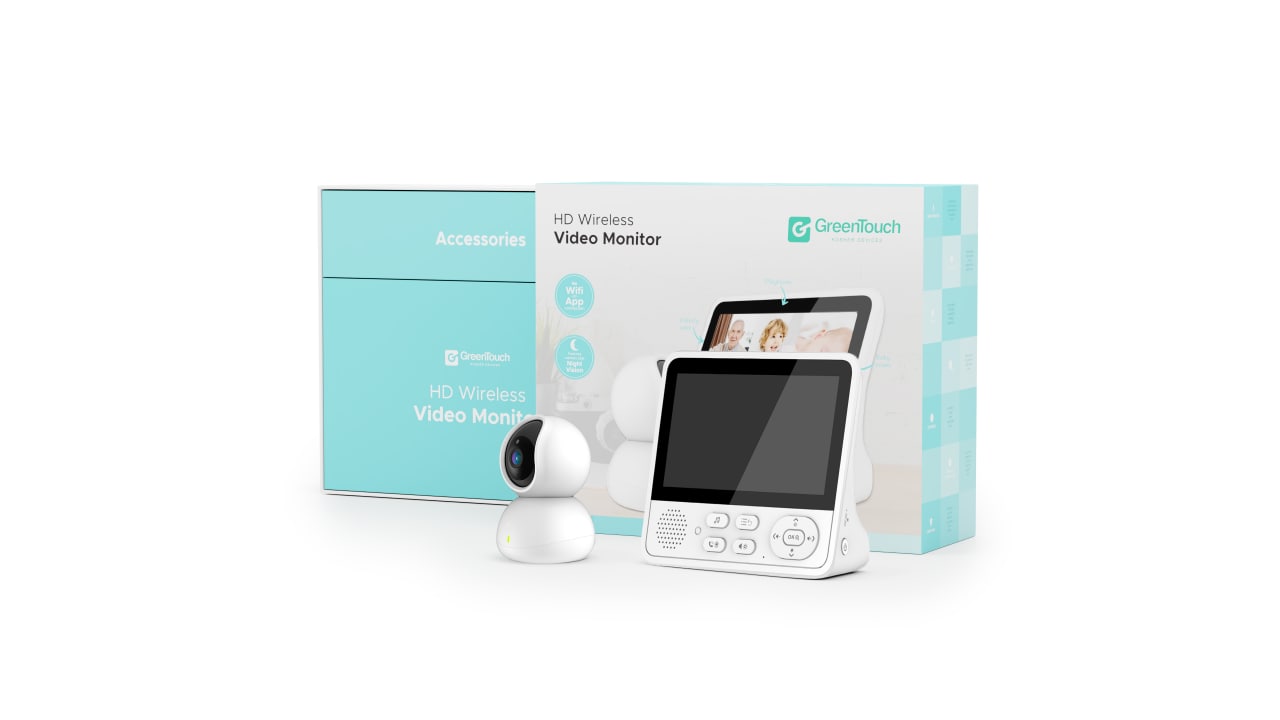 Baby Monitor with 360 Camera Wireless No WIFI needed